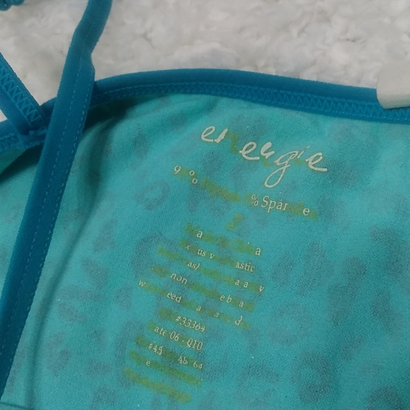 Blue Leopard Spaghetti Shirt - Picture 6 of 6